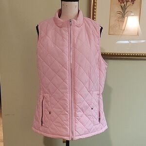 Elegant Pink Quilted Women's Vest